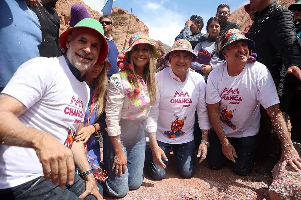 Morales con Larreta y Stanley