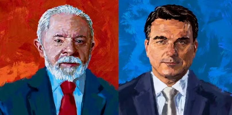 Lula Da Silva y Flavio Bolsonaro