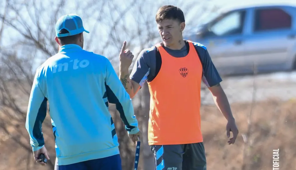 Gimnasia y Tiro - Lautaro Gordillo en la práctica en Salta