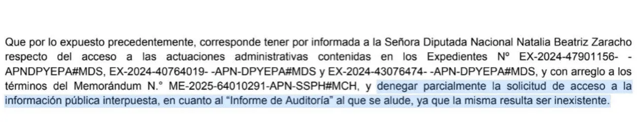 Capital Humano- auditoría inexistente