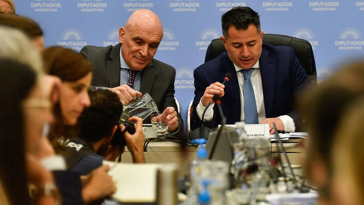 Ley ómnibus en debate con Espert y Gabriel Bornoroni titular de Legis Geneal -foto eliana obregon