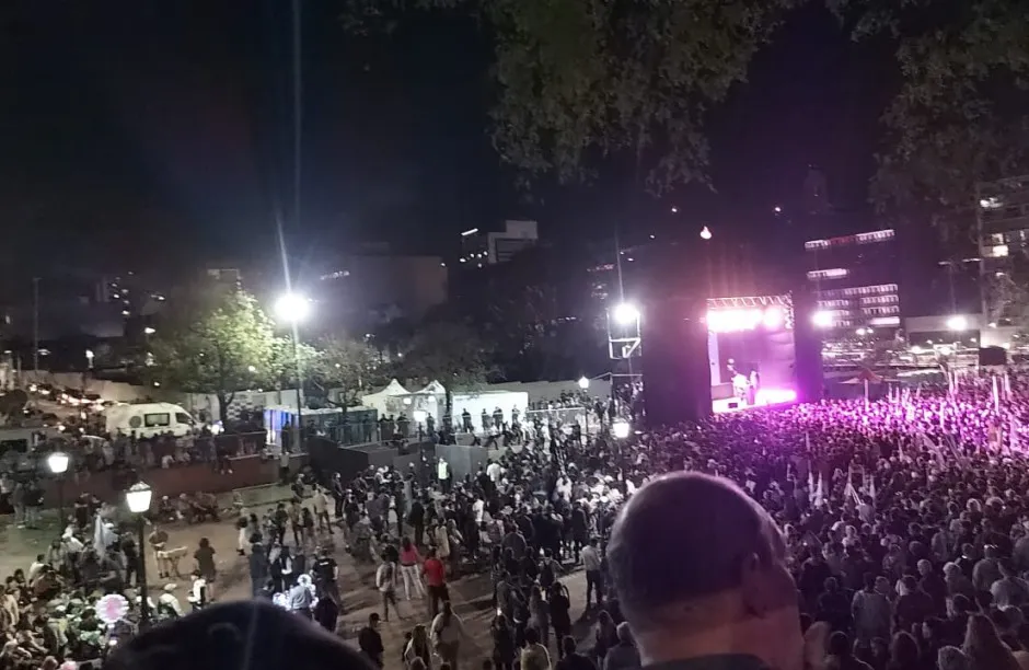 Milei floja convocatoria al acto de Parque Lezama