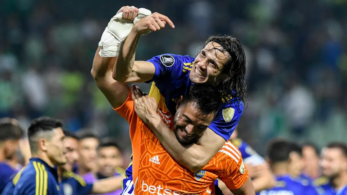 Cavani con Chiquito Romero