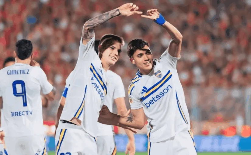 BOCA Zenón y Ceballos la dupla del gol