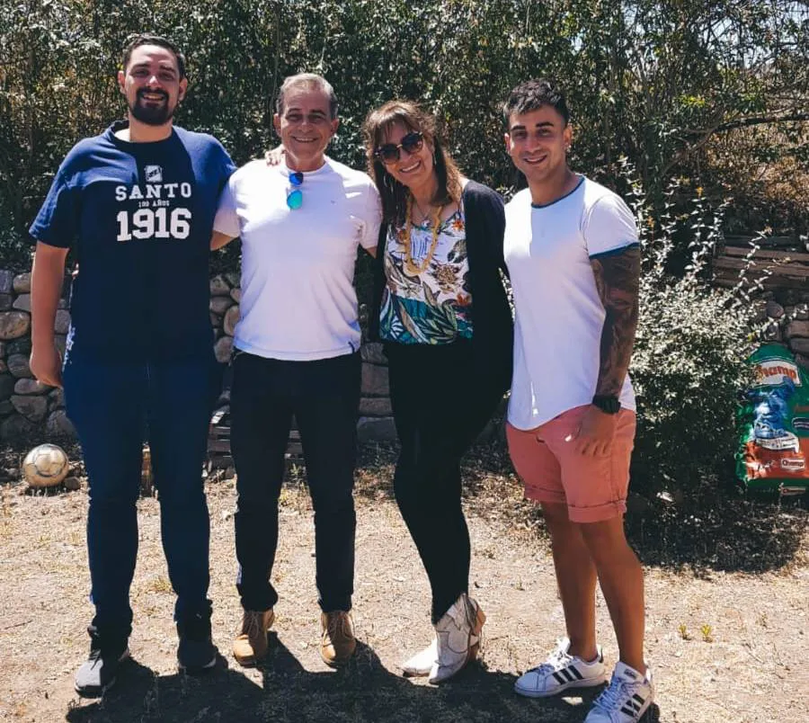 Javier Lamas y su familia (1)