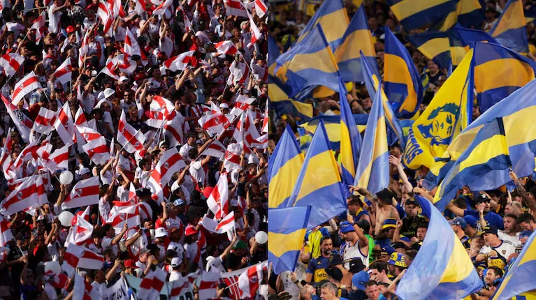 hinchas river boca