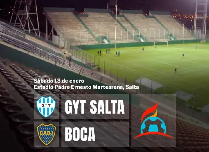 Gimnasia y Tiro amistoso con Boca en el Martearena