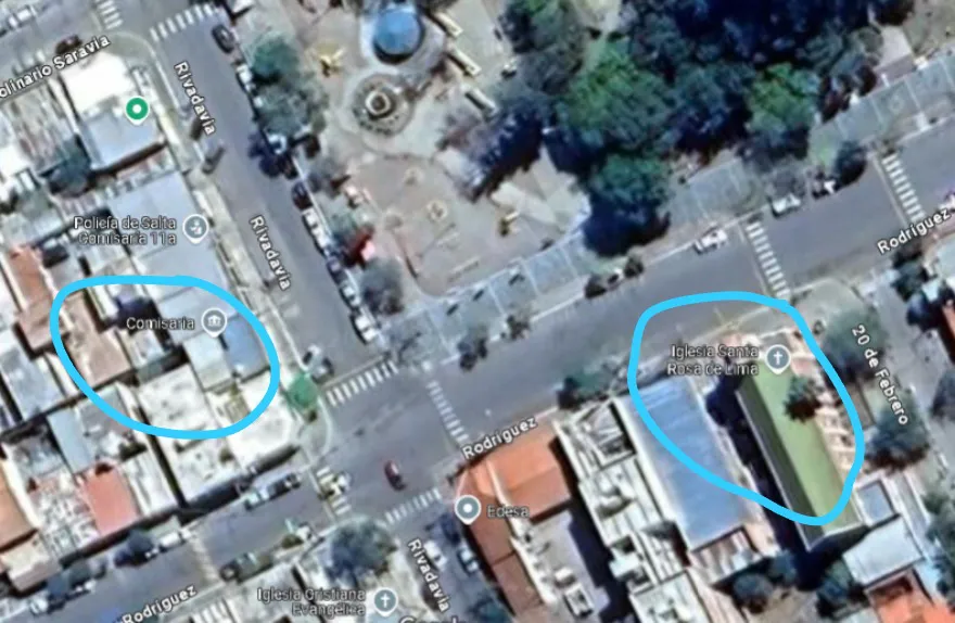 General Guemes- La comisaría al frente de la Iglesia