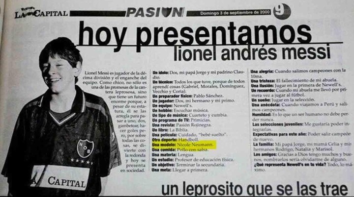 MESSI A LOS 13 AÑOS GUSTOS Y PASIONES
