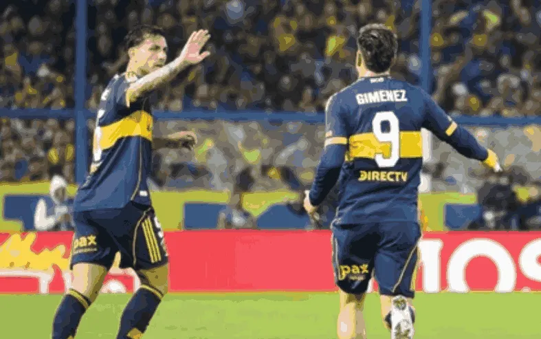 BOCA Paredes y  Giménez la dupla del gol del empate