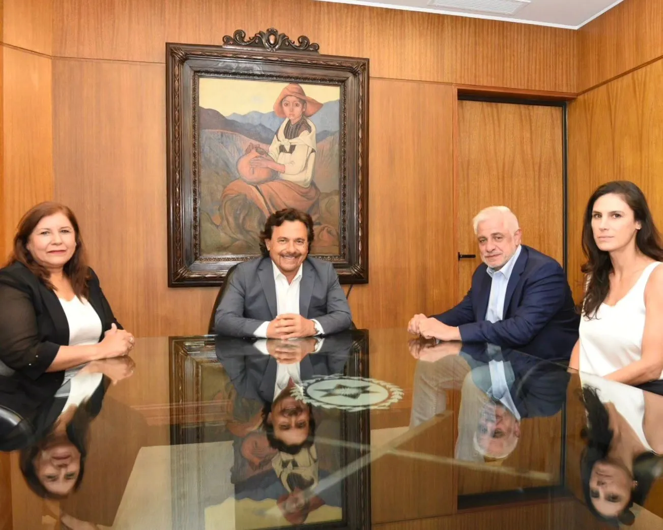 Sáenz con Yolanda Vega - Outes y Pamela Calletti