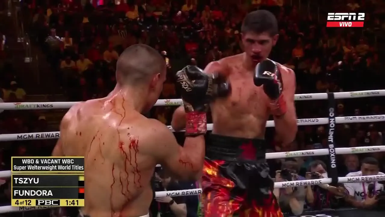 Sebastián Fundora vención al australiano Tszyu