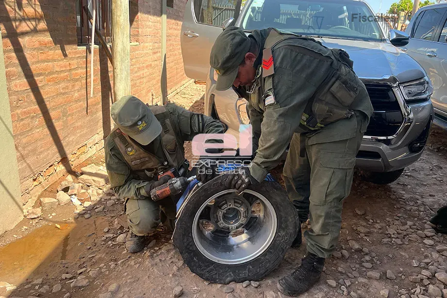 Gendarmería- la presión excesiva en las ruedas delató el cargamento