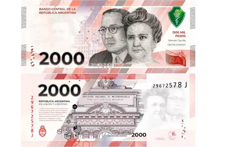 Lanzan Los Nuevos Billetes De 2 Mil Pesos Con Las Imágenes De Cecilia Grierson Y Ramón Carrillo 8827